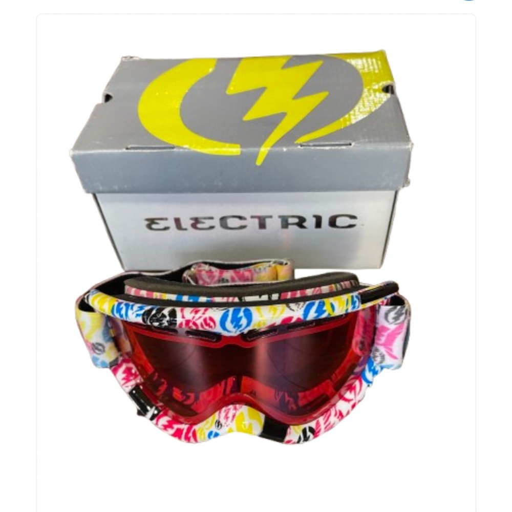 Electric Multicolor Snowboard/Ski Goggles with Red Lens